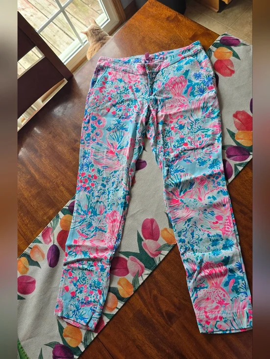 Lilly Pulitzer Tiki Gypsea Print Skinny Pants - Picture 3 of 8